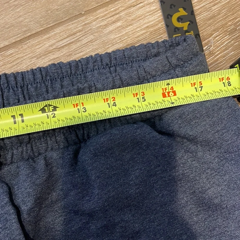 True Religion Blue/Silver Logo Joggers LARGE